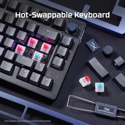 HP HyperX Alloy Rise HyperX Red RGB Wired Gaming Keyboard image