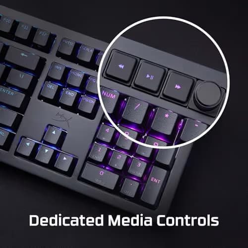 HP HyperX Alloy Rise HyperX Red RGB Wired Gaming Keyboard image