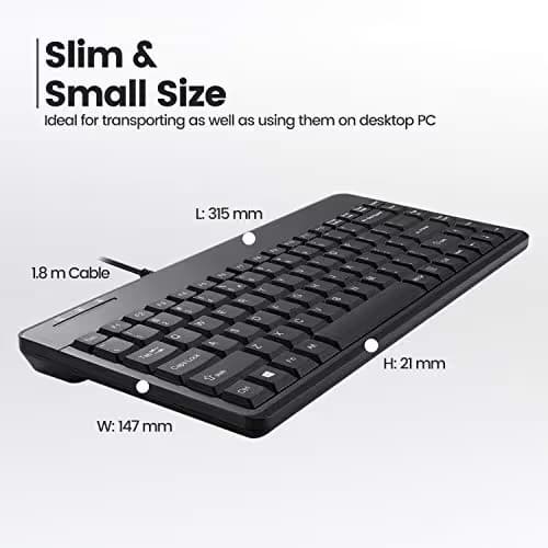 Perixx PERIBOARD-409H Wired Mini Mechanical Gaming Keyboard image