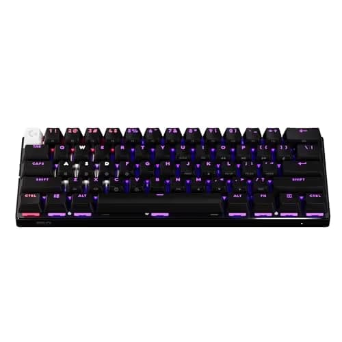 Logitech Pro X 60% Mini RGB Bluetooth/Wireless/Wired Mechanical Gaming Keyboard image