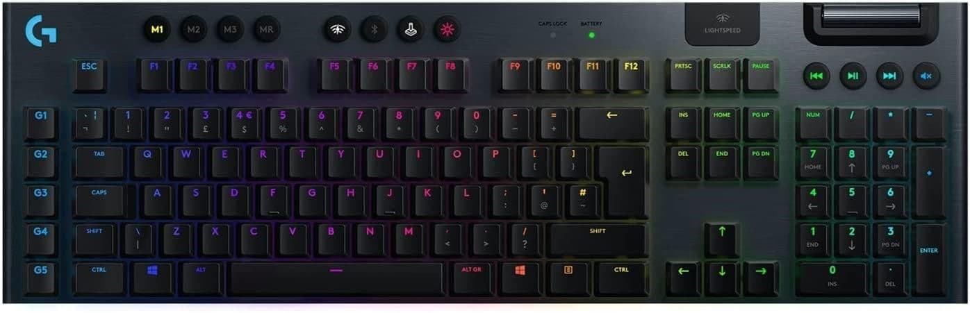 Logitech G915 Lightspeed RGB Wireless/Bluetooth Logitech GL Tactile Gaming Keyboard image