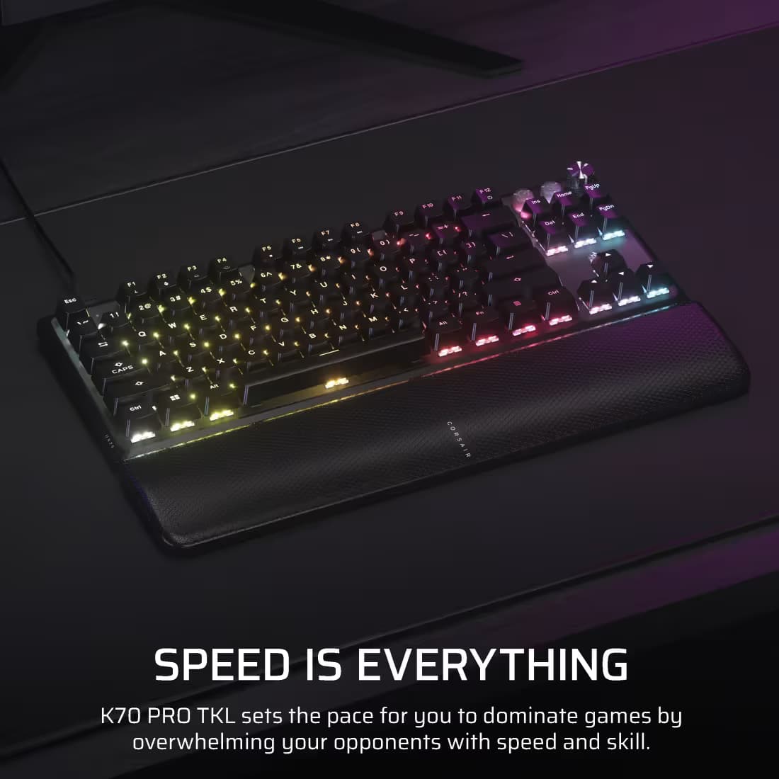 Corsair K70 PRO TKL PBT RGB Wired Corsair MGX V2 Gaming Keyboard image