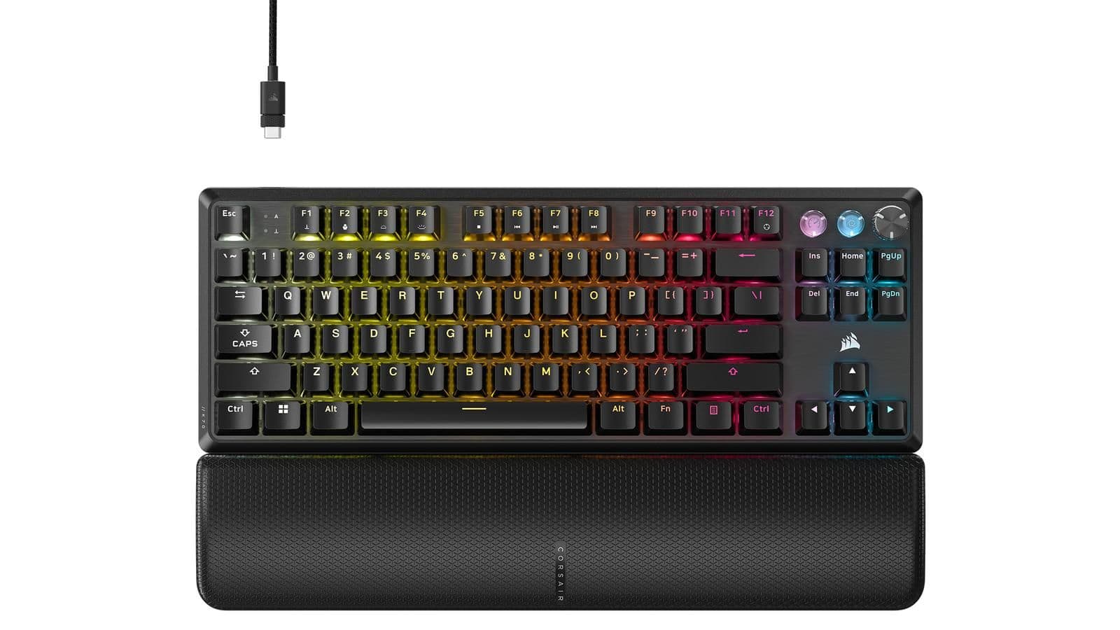 Corsair K70 PRO TKL PBT RGB Wired Corsair MGX V2 Gaming Keyboard image