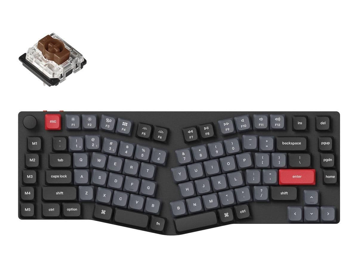 Keychron K15 Pro RGB Bluetooth/Wired Ergonomic Gaming Keyboard main image