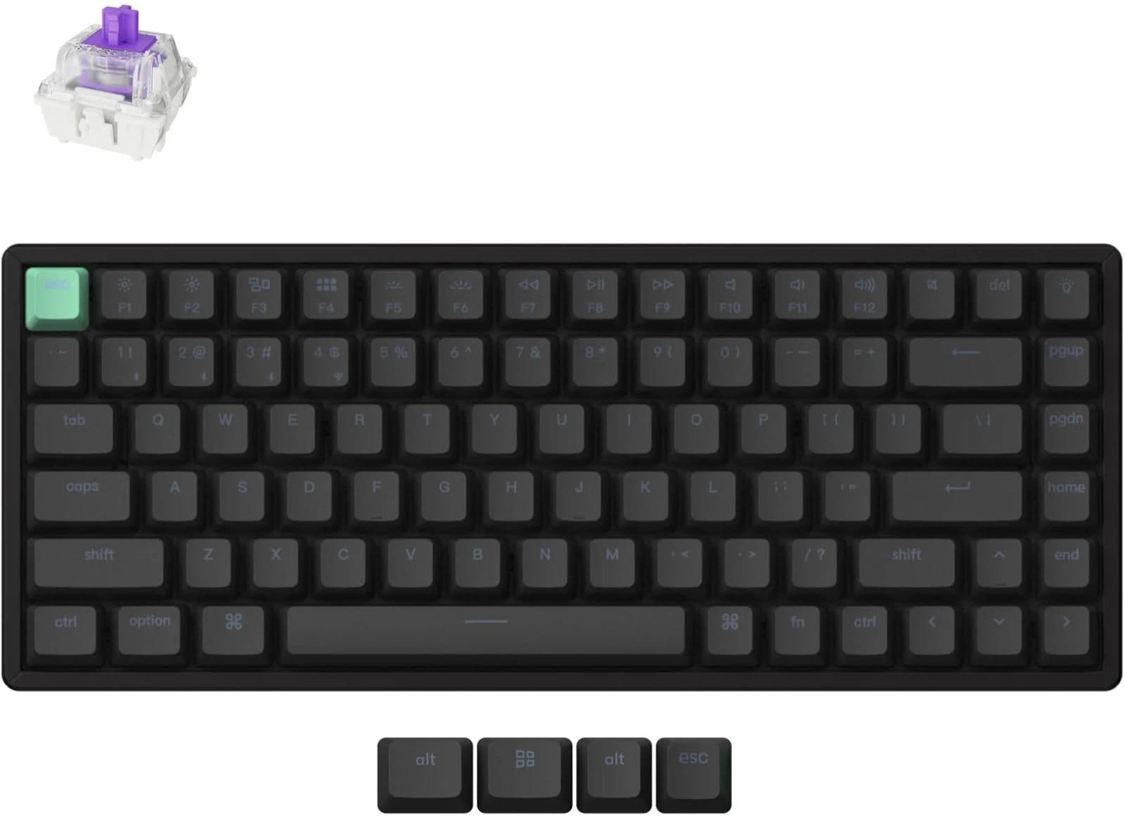 Keychron K2 HE RGB Wireless/Bluetooth/Wired Standard Gateron Nebula Mechanical Keyboard main image