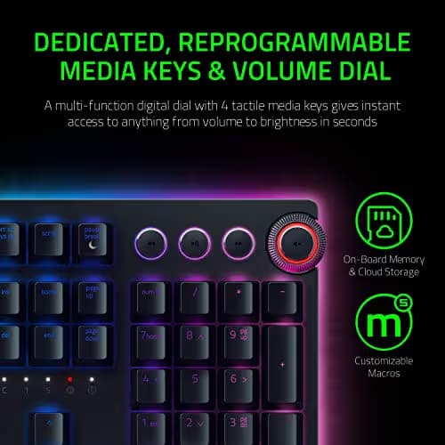 Razer Huntsman Elite Optical-Mechanical RGB Wired Gaming Keyboard image