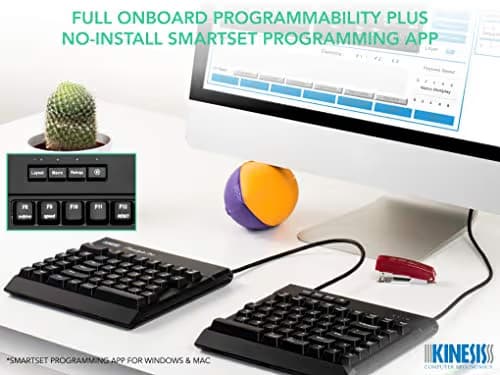 Kinesis Gaming Freestyle Pro Wired Ergonomic Split Mechanical Gaming Keyboard image
