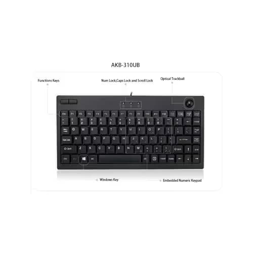 Adesso AKB-310UB Mini Wired Keyboard image