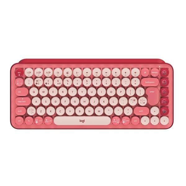 Logitech POP Keys Heartbreaker Bluetooth/Wireless Mini TTC Brown Mechanical Keyboard image