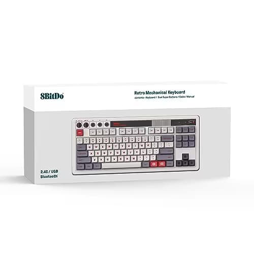8BitDo Retro N Wired/Bluetooth/Wireless Gaming Keyboard image