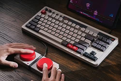 8BitDo Retro N Wired/Bluetooth/Wireless Gaming Keyboard image