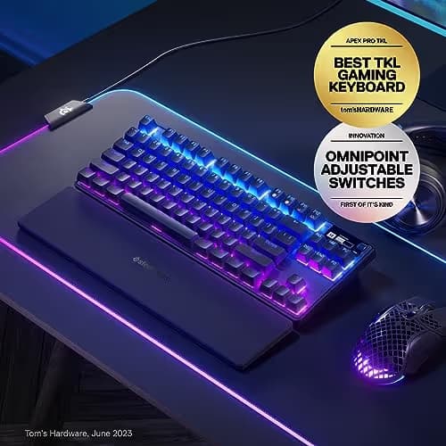 SteelSeries Apex Pro TKL (2023) RGB Wired/Bluetooth/Wireless Gaming Keyboard image