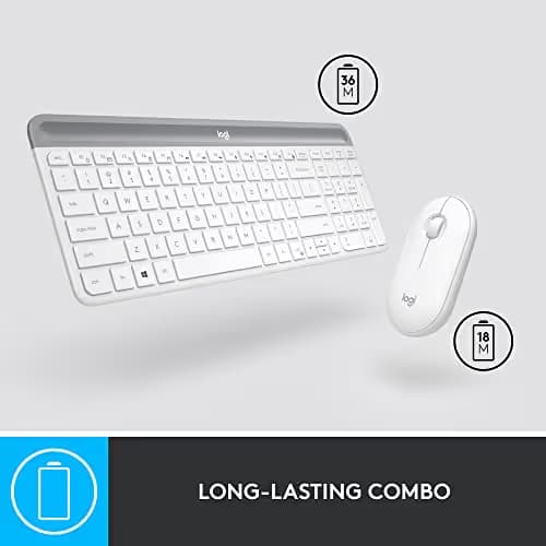 Logitech MK470 Wireless/Wired Slim Keyboard with Optical Mouse image