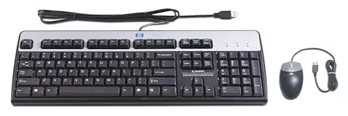 HP RC465AA#ABA Wired Standard Keyboard with Optical Mouse image
