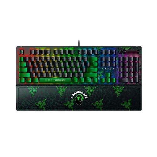 Razer BlackWidow V3 BAPE Edition RGB Razer Green Wired Gaming Keyboard image