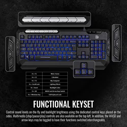 Thermaltake Commander Combo V2 Wired Gaming Keyboard with Optical Mouse image