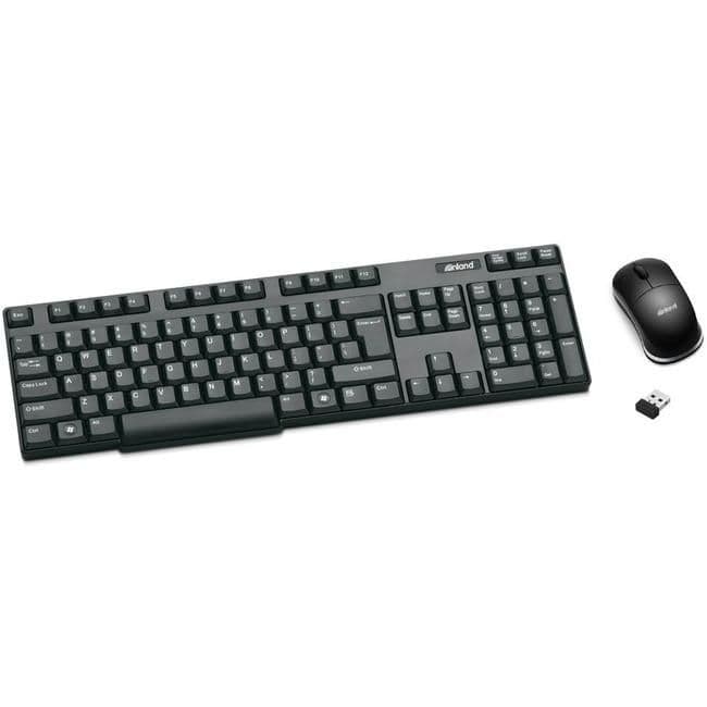 Inland 70119 Wireless Standard Keyboard With Optical Mouse image