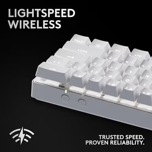 Logitech PRO X 60 RGB Bluetooth/Wireless/Wired Mini Logitech GX Red Linear Mechanical Gaming Keyboard image