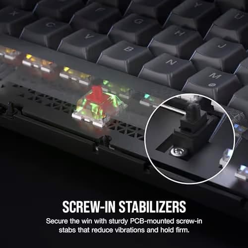 Corsair K65 PLUS RGB Wired/Wireless Corsair MLX Red Linear Gaming Keyboard image