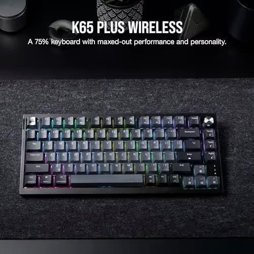 Corsair K65 PLUS RGB Wired/Wireless Corsair MLX Red Linear Gaming Keyboard image