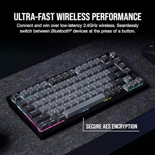 Corsair K65 PLUS RGB Wired/Wireless Corsair MLX Red Linear Gaming Keyboard image
