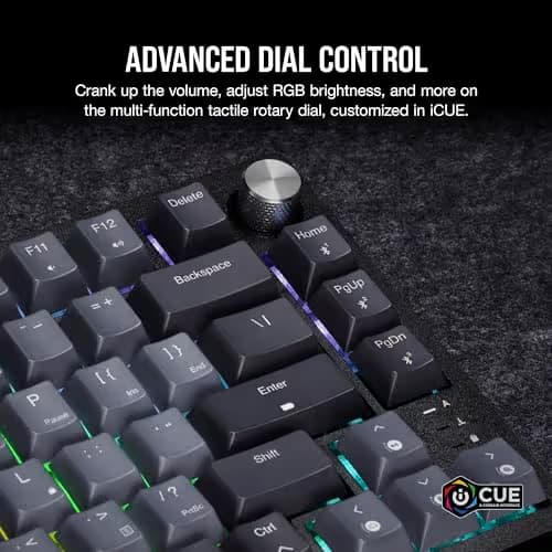 Corsair K65 PLUS RGB Wired/Wireless Corsair MLX Red Linear Gaming Keyboard image