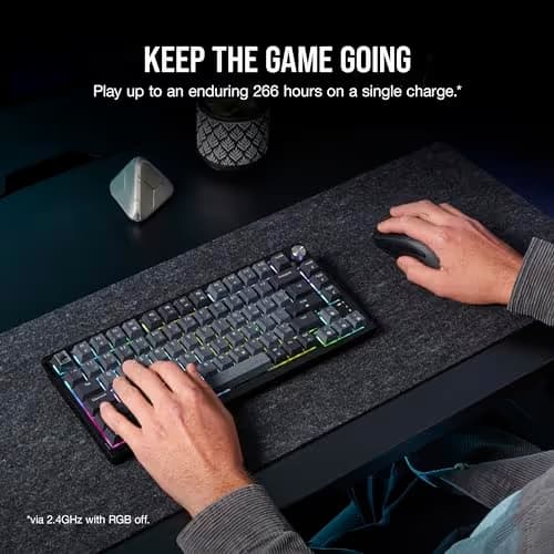 Corsair K65 PLUS RGB Wired/Wireless Corsair MLX Red Linear Gaming Keyboard image