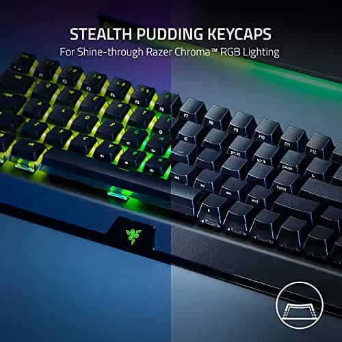 Razer BlackWidow V3 Mini HyperSpeed Phantom Edition RGB Bluetooth Wireless Wired Gaming Keyboard image