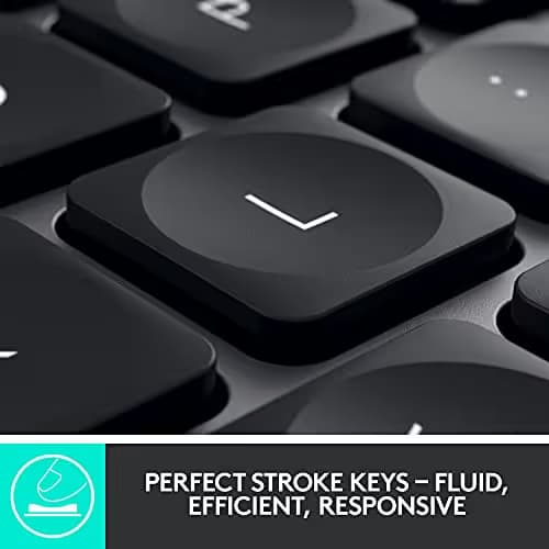 Logitech MX Keys Bluetooth Wireless Wired Wired Slim Keyboard image
