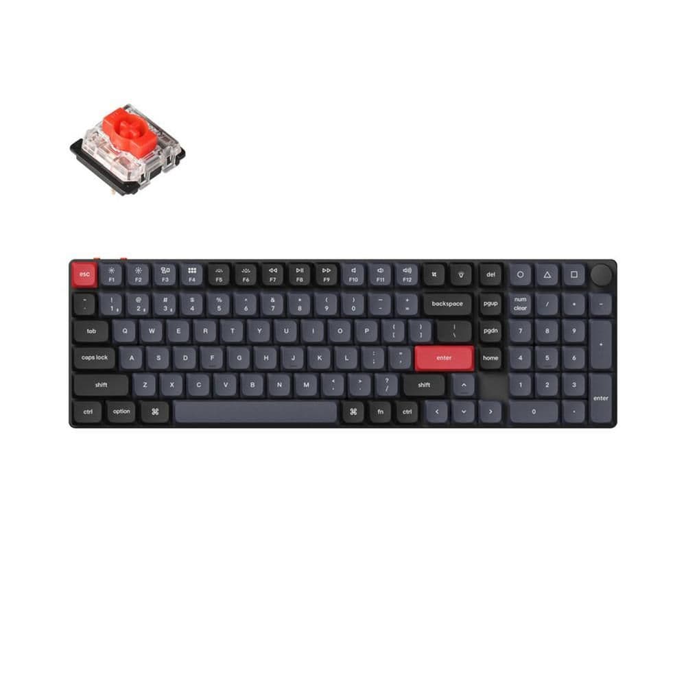 Keychron K17 Pro RGB Wired/Bluetooth Standard Gateron Low-Profile Red (Hot-Swappable) Mechanical Keyboard main image