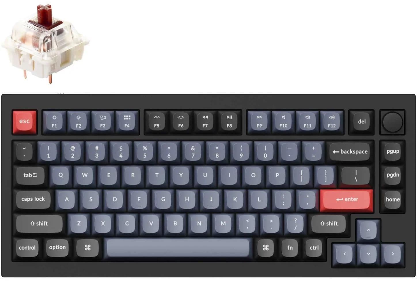 Keychron Q1 QMK V2 Knob Wired Mini Mechanical Keyboard main image