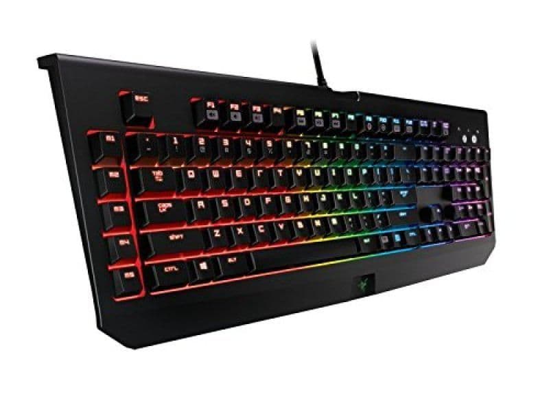 Razer Chroma Blackwidow Professional Razer Green Mechanical RGB Wired Gaming Keyboard image