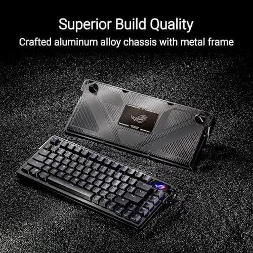 ASUS ROG Azoth Extreme RGB Bluetooth/Wireless/Wired ROG NX Snow Gaming Keyboard image