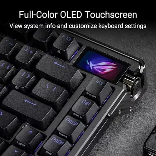 ASUS ROG Azoth Extreme RGB Bluetooth/Wireless/Wired ROG NX Snow Gaming Keyboard image