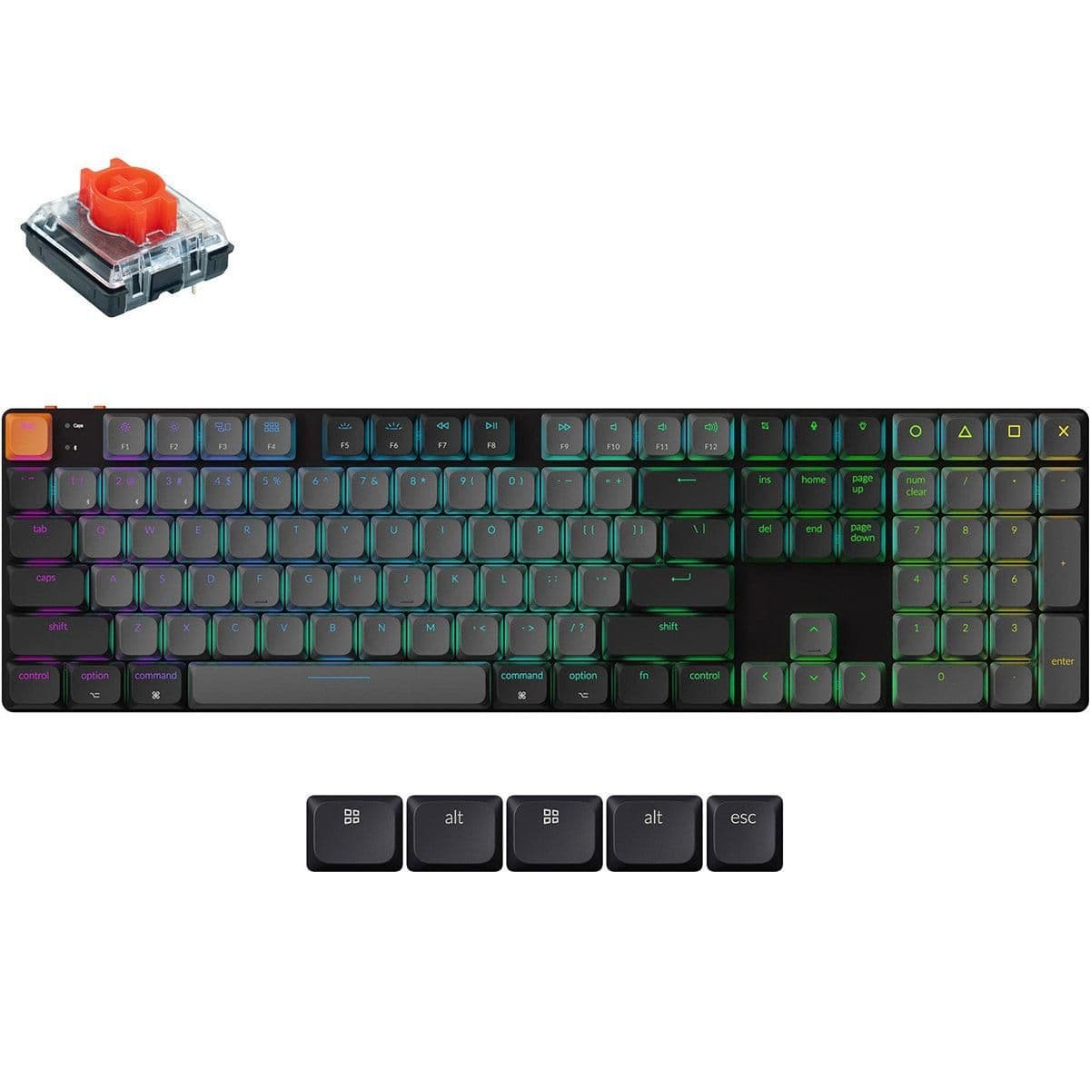 Keychron K5 QMK V2 RGB Bluetooth/Wired Mechanical Gaming Keyboard image