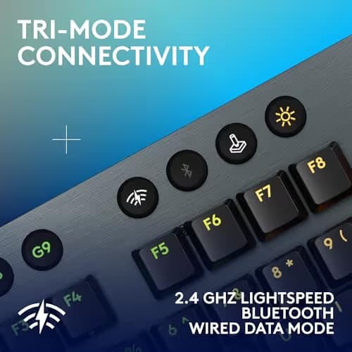Logitech G915 X LIGHTSPEED RGB Low-Profile GL Tactile Wired/Wireless/Bluetooth Gaming Keyboard image