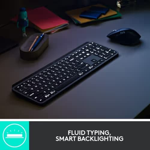 Logitech MX Keys Gen 2 Bluetooth/Wireless/Wired/Wired Slim Keyboard With Optical Mouse image