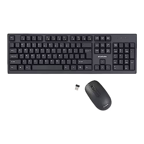 Verbatim 70724 Wireless Slim Keyboard With Laser Mouse image