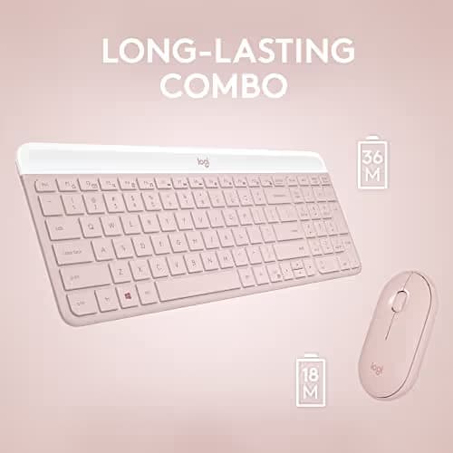 Logitech MK470 Wireless/Wired Slim Keyboard With Optical Mouse image