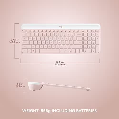 Logitech MK470 Wireless/Wired Slim Keyboard With Optical Mouse image