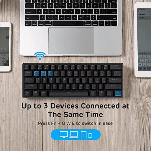 RK Royal Kludge RK61 Bluetooth/Wireless/Wired Mini Keyboard image