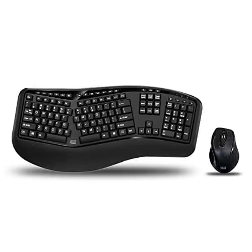 Adesso Tru-Form Media 1500 Wireless Ergonomic Keyboard With Laser Mouse main image