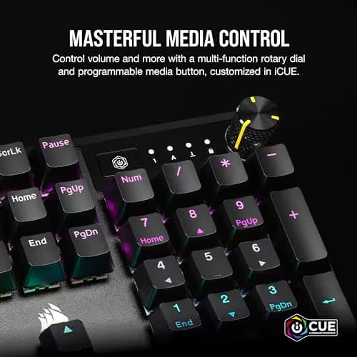 Corsair K70 CORE RGB Wired Corsair MLX Red Linear Gaming Keyboard image
