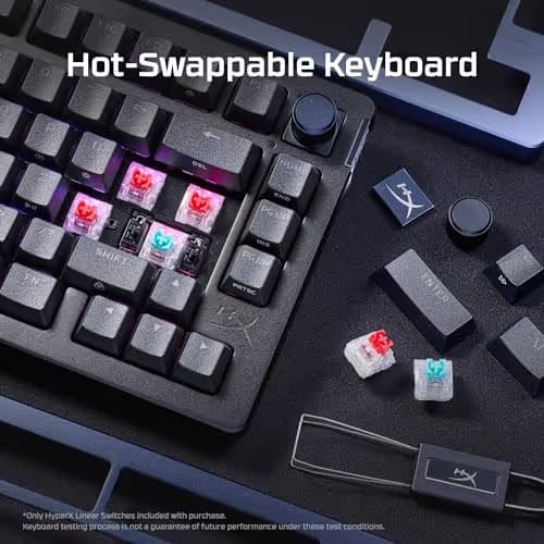 HP HyperX Alloy Rise 75 RGB Wired HyperX Red Gaming Keyboard image