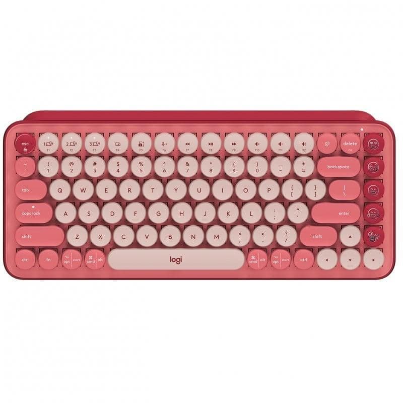 Logitech POP Keys Heartbreaker Bluetooth/Wireless Mini Keyboard main image