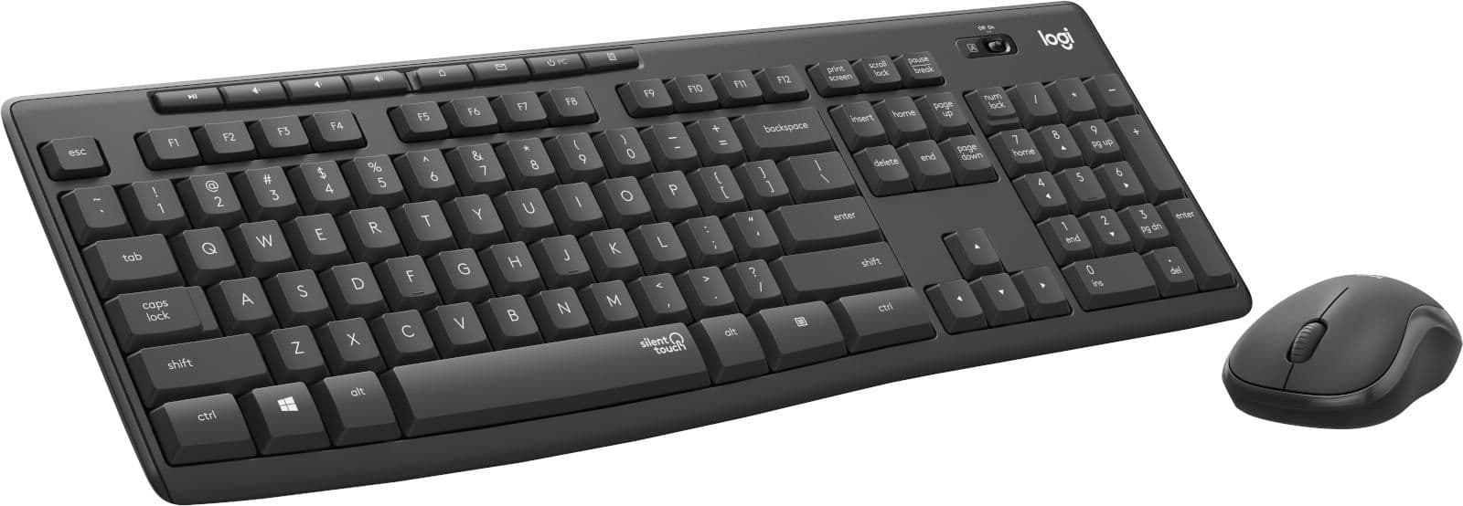 Logitech MK295 Silent Wireless/Wired Standard Keyboard with Optical Mouse main image