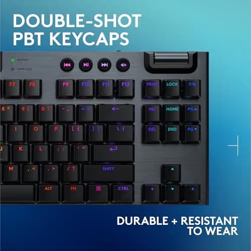 Logitech G915 LIGHTSPEED TKL RGB Wireless/Wired/Bluetooth Gaming Keyboard image