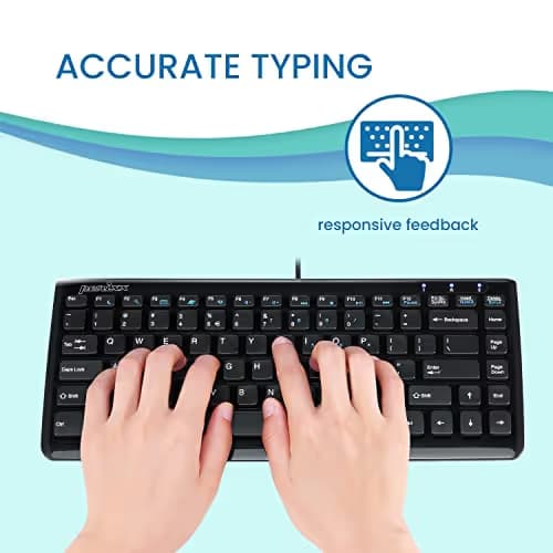 Perixx PERIBOARD-407B Wired Mini Keyboard image