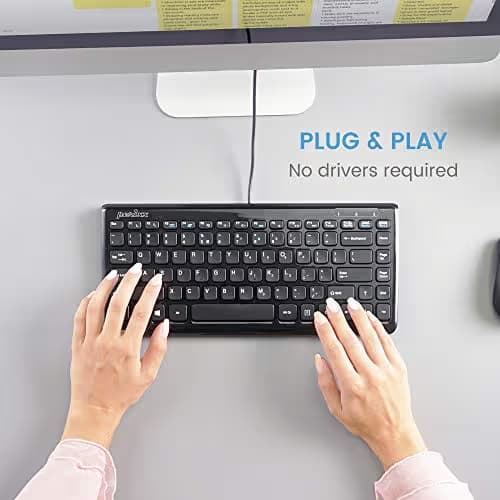 Perixx PERIBOARD-407B Wired Mini Keyboard image