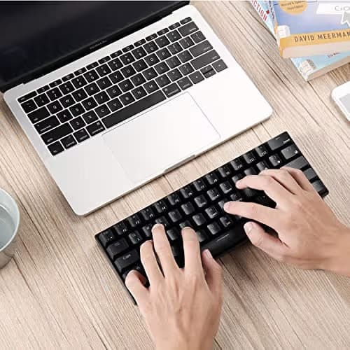 RK Royal Kludge RK61 RK Blue Bluetooth/Wireless/Wired Mini Mechanical Keyboard image